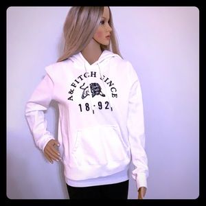 White Abercrombie & Fitch hoodie